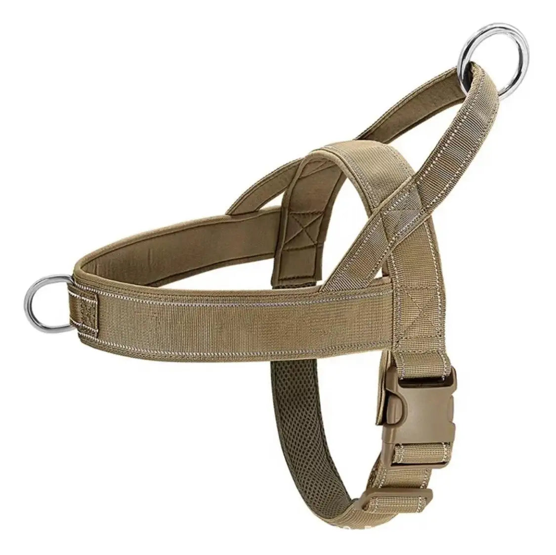 Harnais Tactique pour Chien en Nylon Durable avec Ajustement Réglable