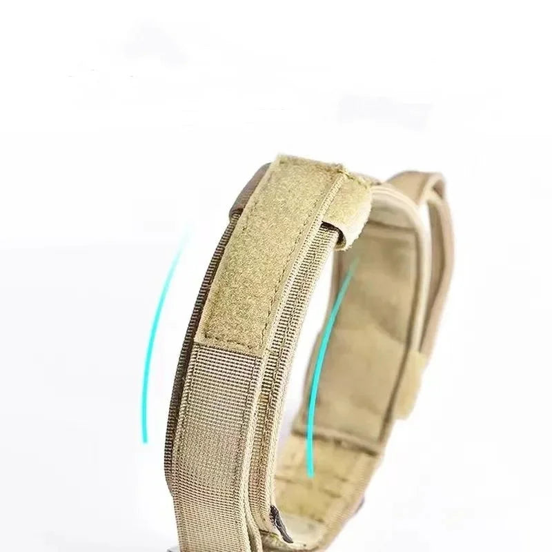 Collier Tactique pour Chien en Nylon avec Boucle Réglable