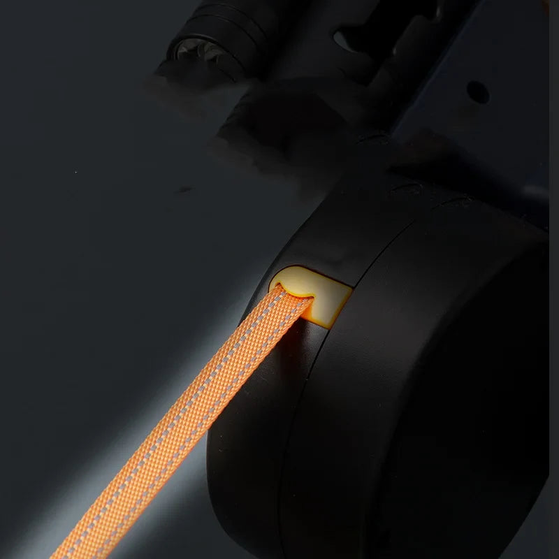 Laisse Double Rétractable Réglable pour Chien avec Lumière de Sécurité