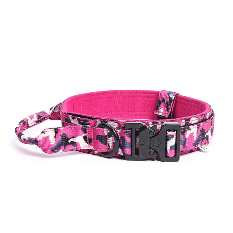 Collier Tactique pour Chien en Nylon Résistant pour une Manipulation Sécurisée