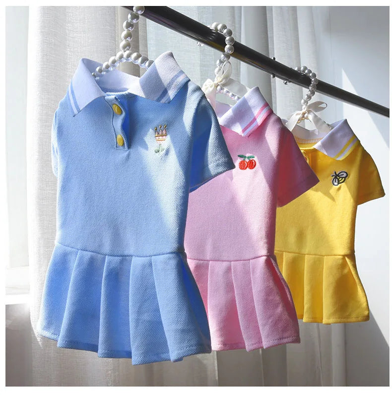 Robe Polo en Coton Respirant pour Chien pour le Confort d'Été