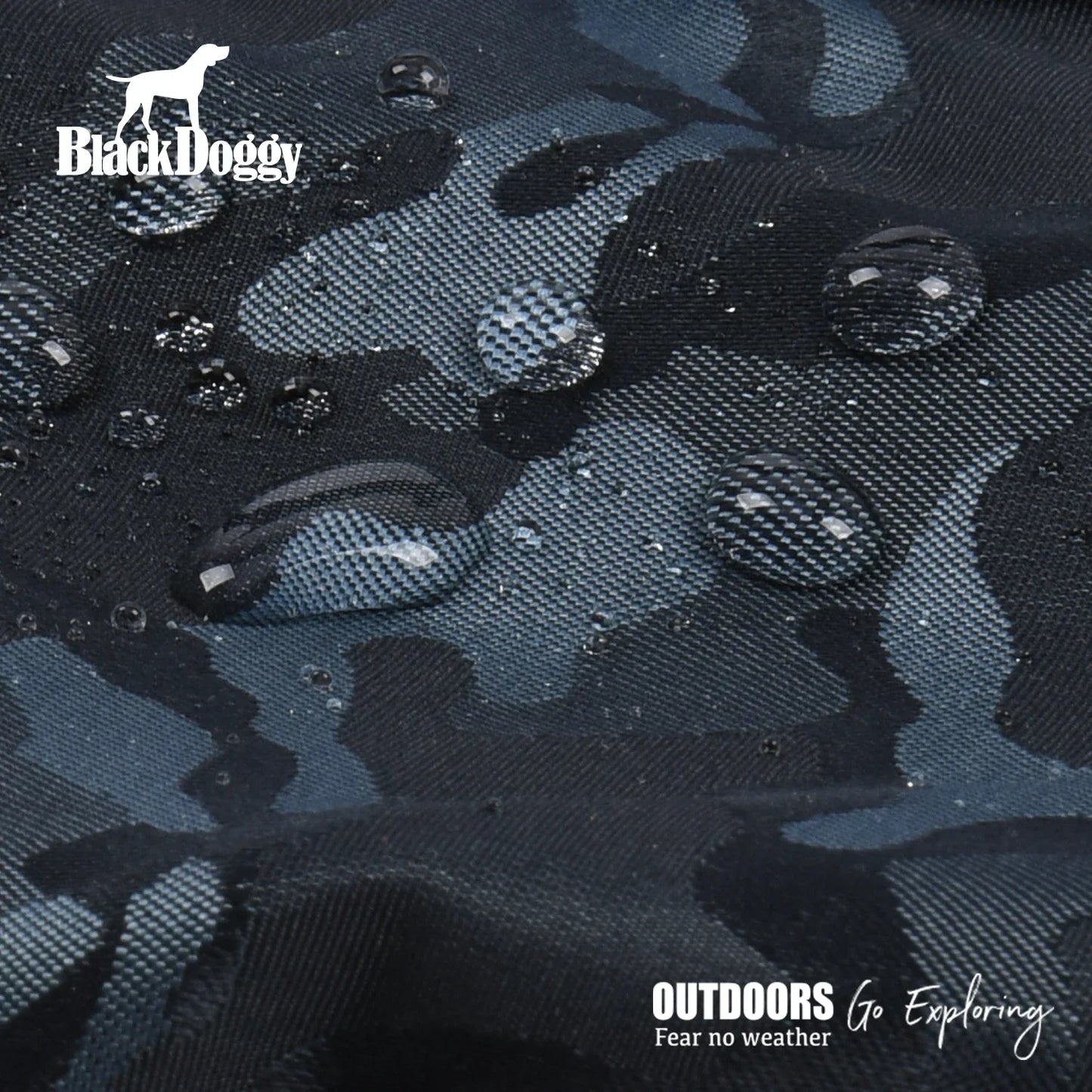 Manteau d'hiver en coton BlackDoggy pour chien pour l'exploration en plein air