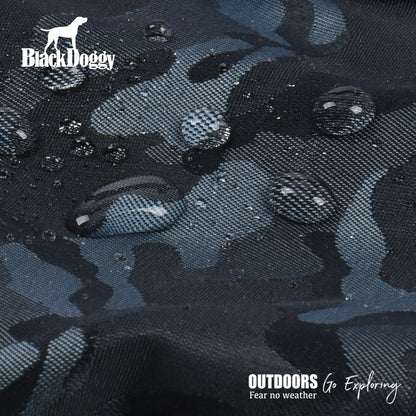 Manteau d'hiver en coton BlackDoggy pour chien pour l'exploration en plein air