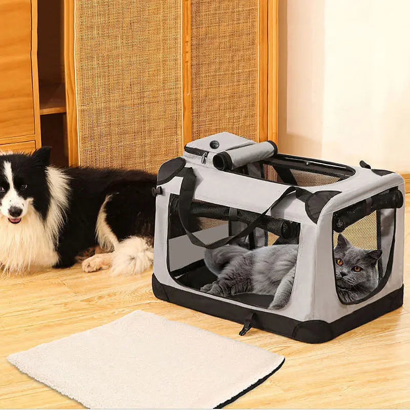 Sac de transport respirant en tissu Oxford pour animaux (jusqu'à 10 kg)