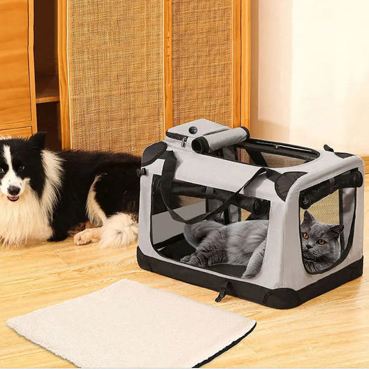 Sac de transport respirant en tissu Oxford pour animaux (jusqu'à 10 kg)