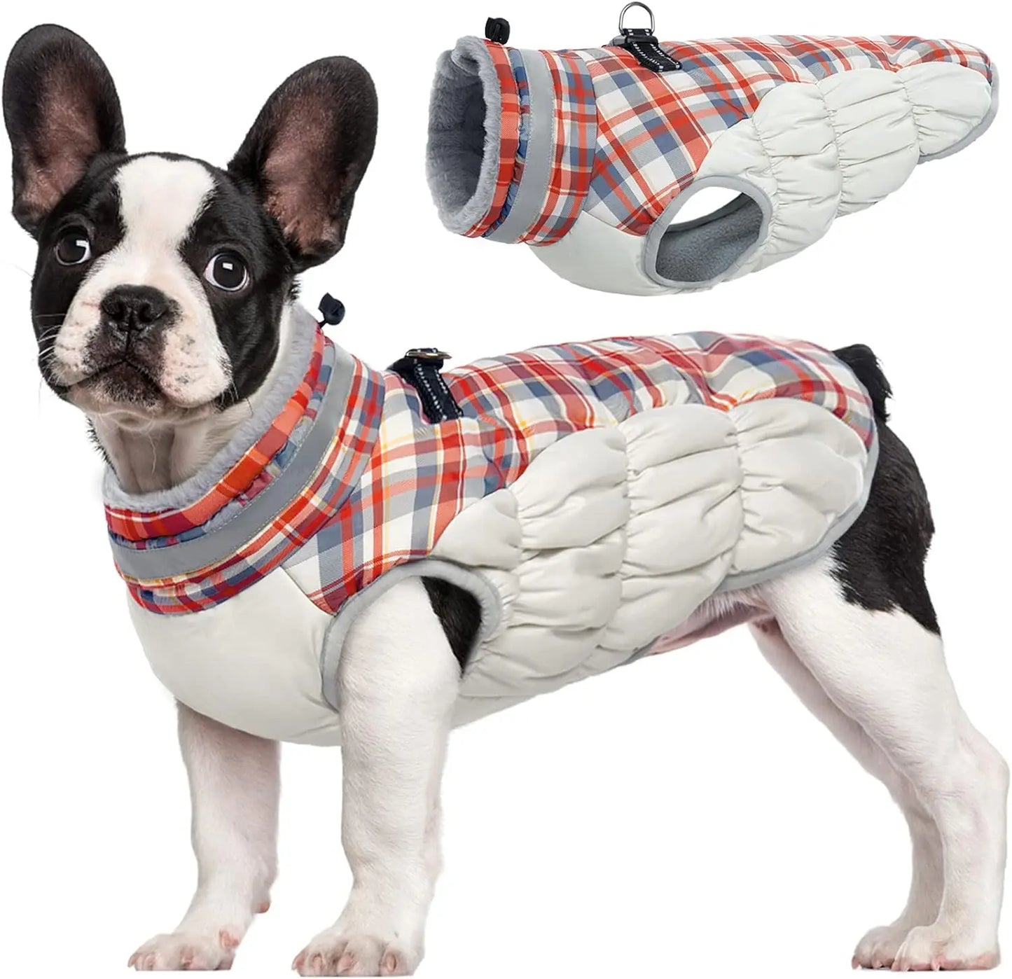 Manteau d'Hiver en Polaire Chaud pour Chien - Gilet Imprimé Écologique