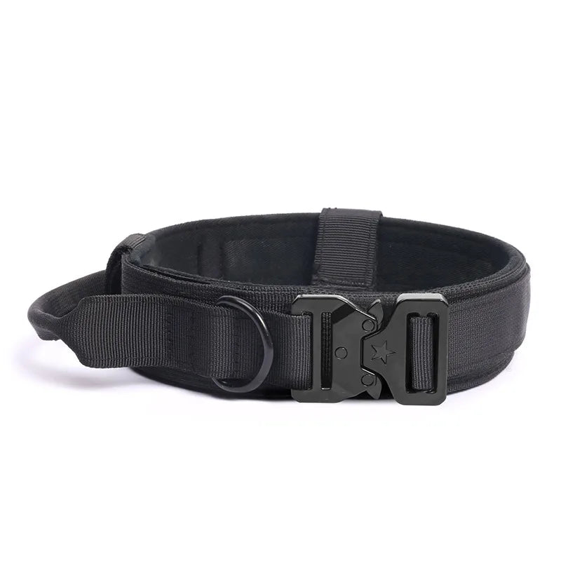 Collier Tactique pour Chien en Nylon Résistant pour une Manipulation Sécurisée