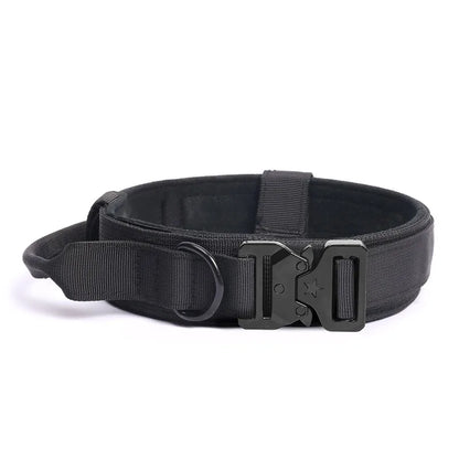 Collier Tactique pour Chien en Nylon Résistant pour une Manipulation Sécurisée