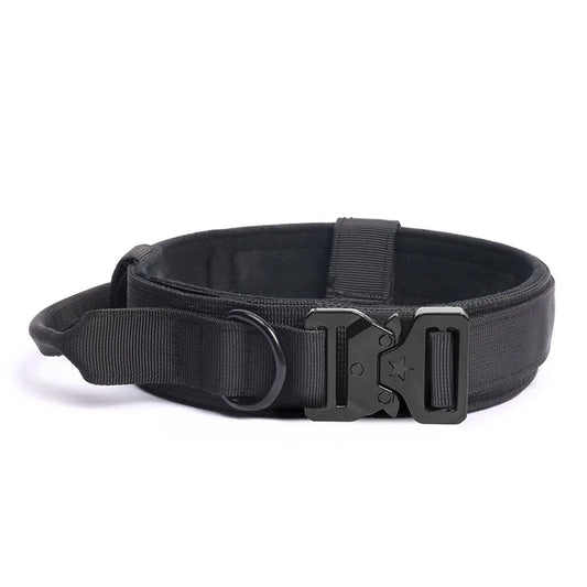 Collier Tactique pour Chien en Nylon Résistant pour une Manipulation Sécurisée