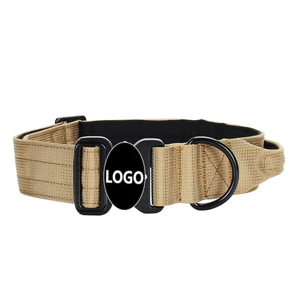 Collier Tactique Renforcé pour Chien avec Poignée de Contrôle