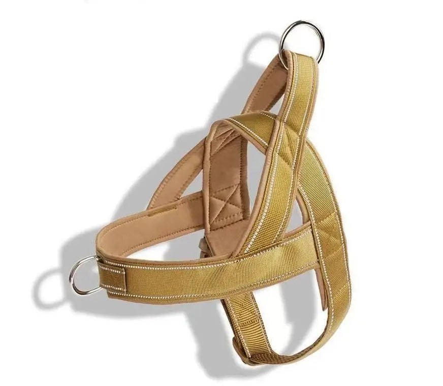 Harnais Tactique pour Chien en Nylon Durable avec Ajustement Réglable