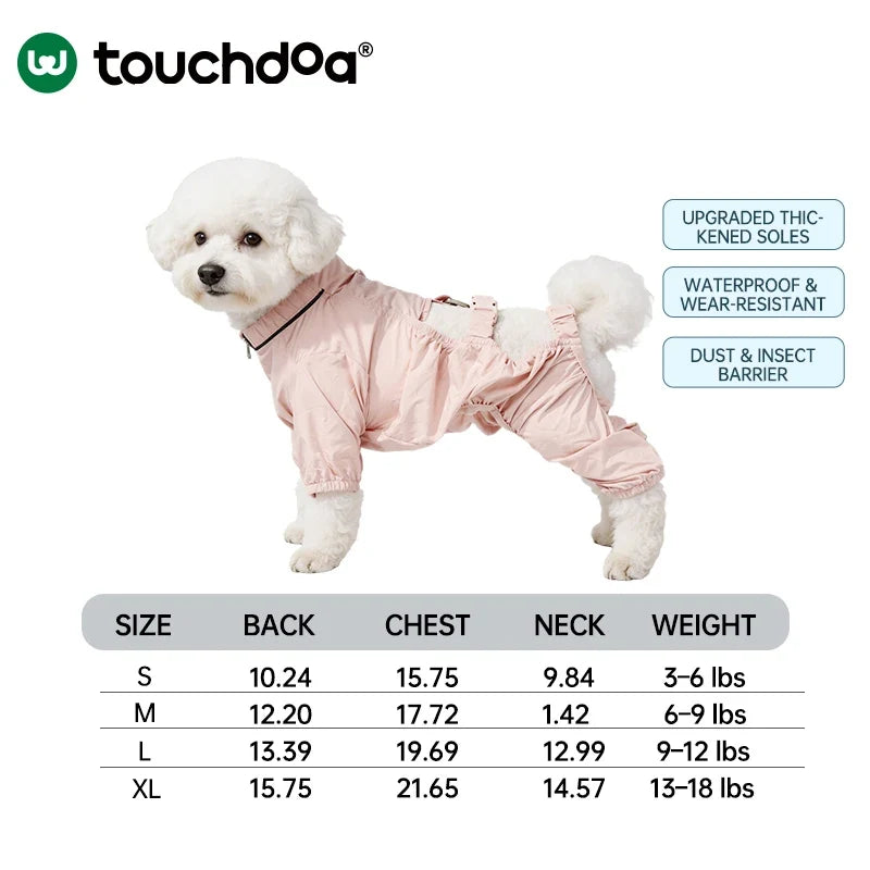Combinaison Intégrale pour Chien Touchdog - Imperméable et Anti-Salissures Confortable
