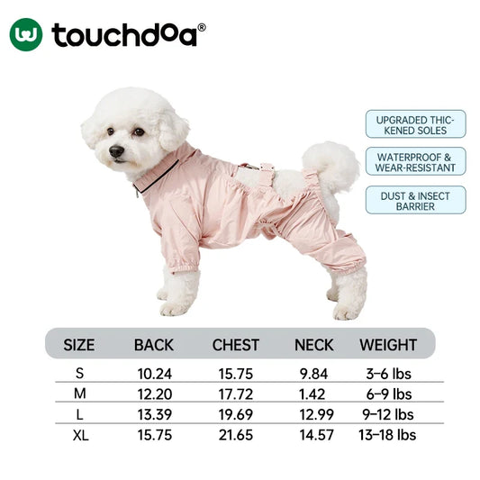 Combinaison Intégrale pour Chien Touchdog - Imperméable et Anti-Salissures Confortable
