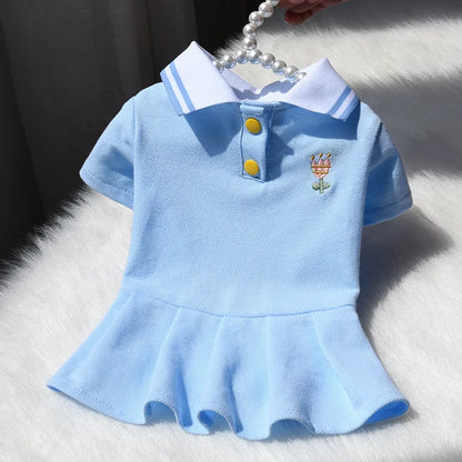 Robe Polo en Coton Respirant pour Chien pour le Confort d'Été