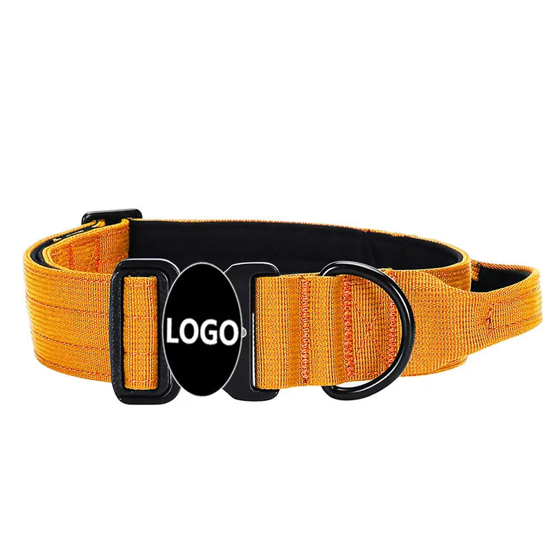 Collier Tactique Renforcé pour Chien avec Poignée de Contrôle