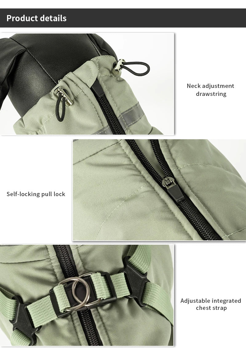 Combinaison Imperméable pour Chien : Veste Quatre Pattes Respirante et Chaude