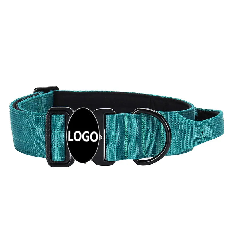 Collier Tactique Renforcé pour Chien avec Poignée de Contrôle