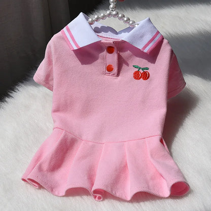 Robe Polo en Coton Respirant pour Chien pour le Confort d'Été