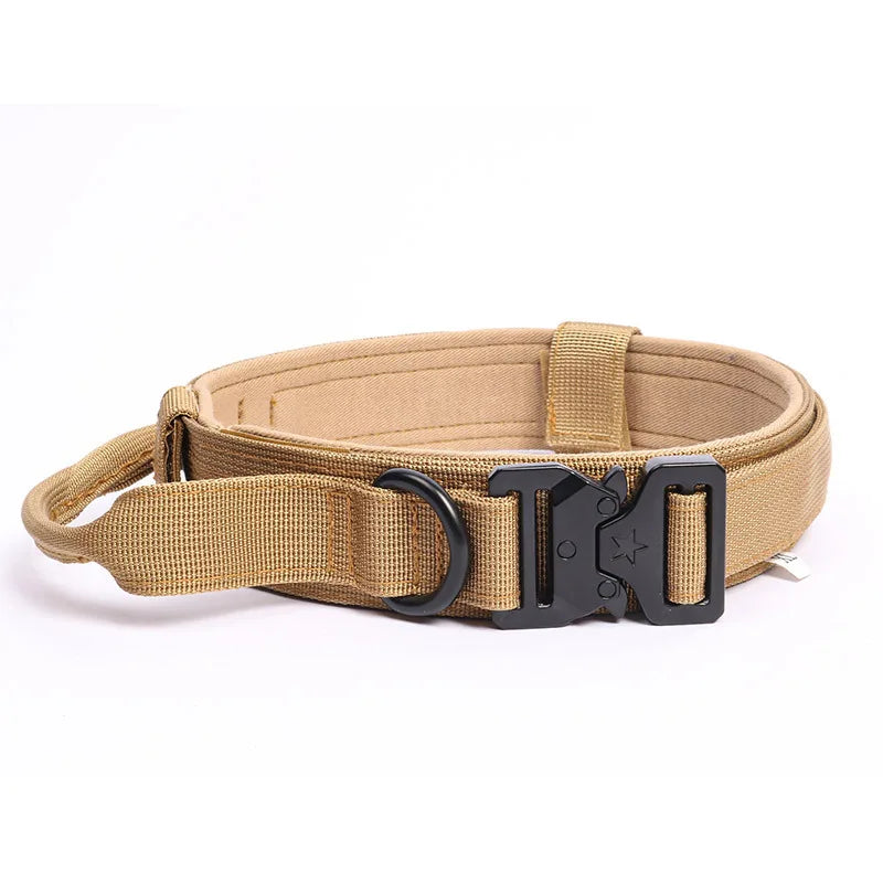Collier Tactique pour Chien en Nylon Résistant pour une Manipulation Sécurisée