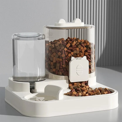Distributeur automatique 2-en-1 de nourriture et fontaine à eau pour animaux