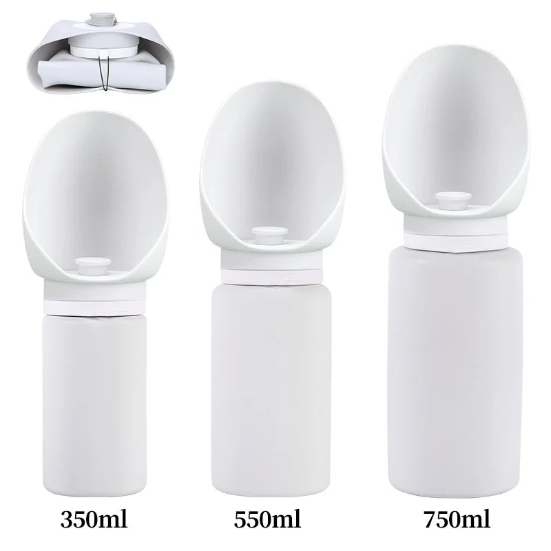 Bouteille d'eau pliable en silicone étanche pour chien