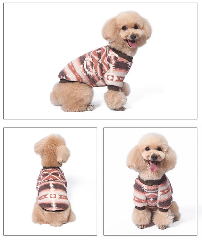 Sweat à capuche en polaire à carreaux pour chien pour la chaleur en automne et en hiver
