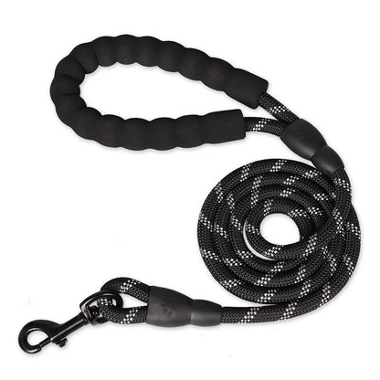 Laisse pour chien en nylon tressé robuste pour une promenade en toute sécurité