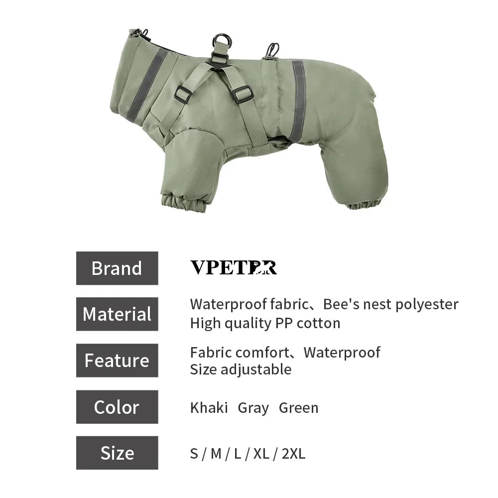 Combinaison Imperméable pour Chien : Veste Quatre Pattes Respirante et Chaude
