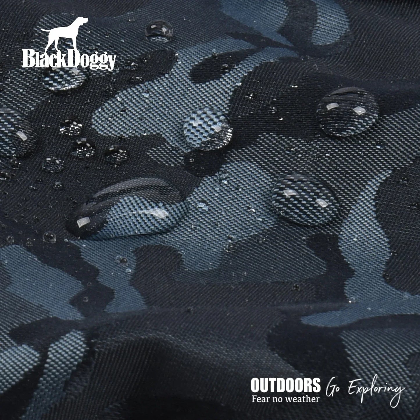 Manteau d'hiver en coton BlackDoggy pour chien pour l'exploration en plein air