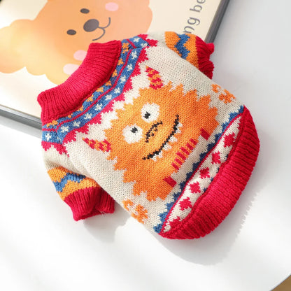 Pull d'Hiver Festif pour Chien - Manteau Écologique et Chaud pour les Fêtes