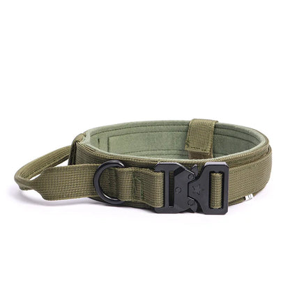 Collier Tactique pour Chien en Nylon Résistant pour une Manipulation Sécurisée
