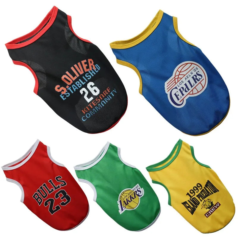 Maillot de Basketball Respirant à Séchage Rapide en Maille pour Chien