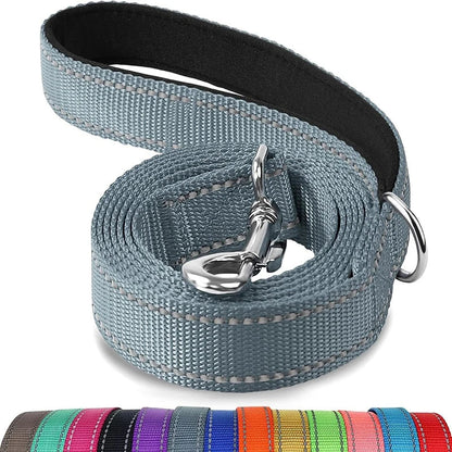 Laisse réglable en nylon réfléchissant pour chien pour des promenades quotidiennes sécurisées