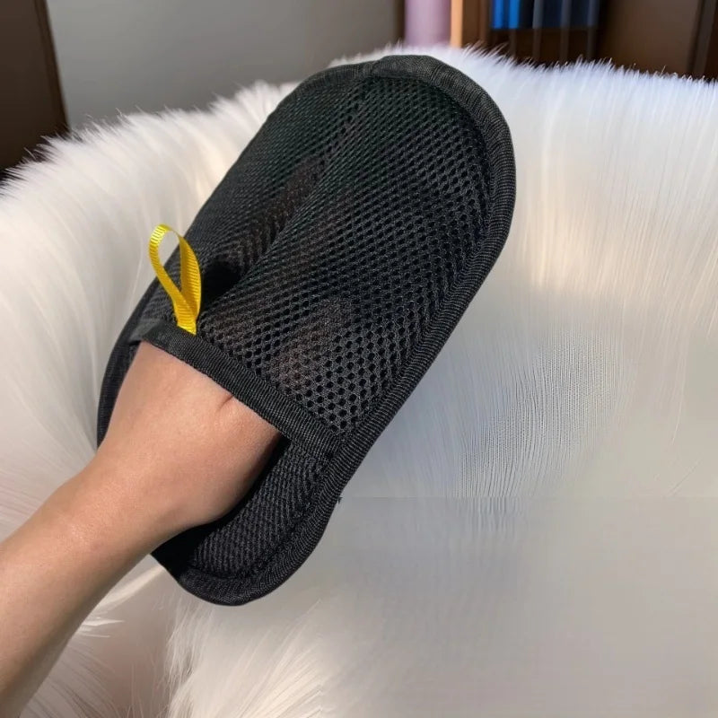 Gants de Toilettage Doux en Nylon pour Animaux de Compagnie pour un Brossage en Douceur