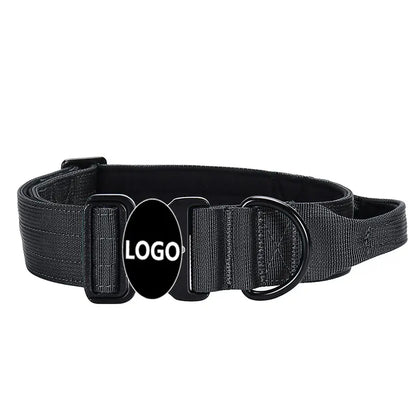 Collier Tactique Renforcé pour Chien avec Poignée de Contrôle