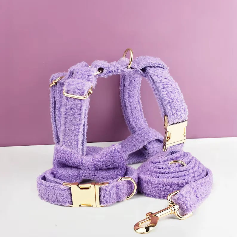 Ensemble de harnais pour chien en silicone personnalisé pour une marche sécurisée