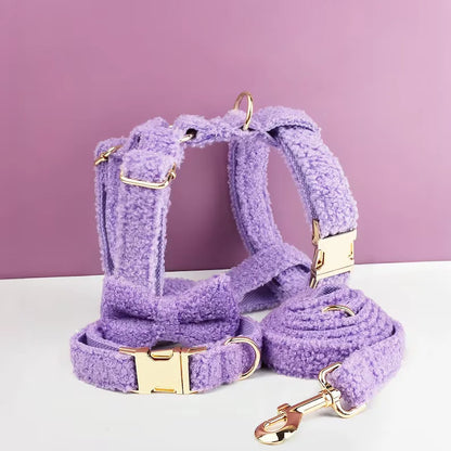 Ensemble de harnais pour chien en silicone personnalisé pour une marche sécurisée