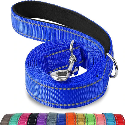 Laisse réglable en nylon réfléchissant pour chien pour des promenades quotidiennes sécurisées