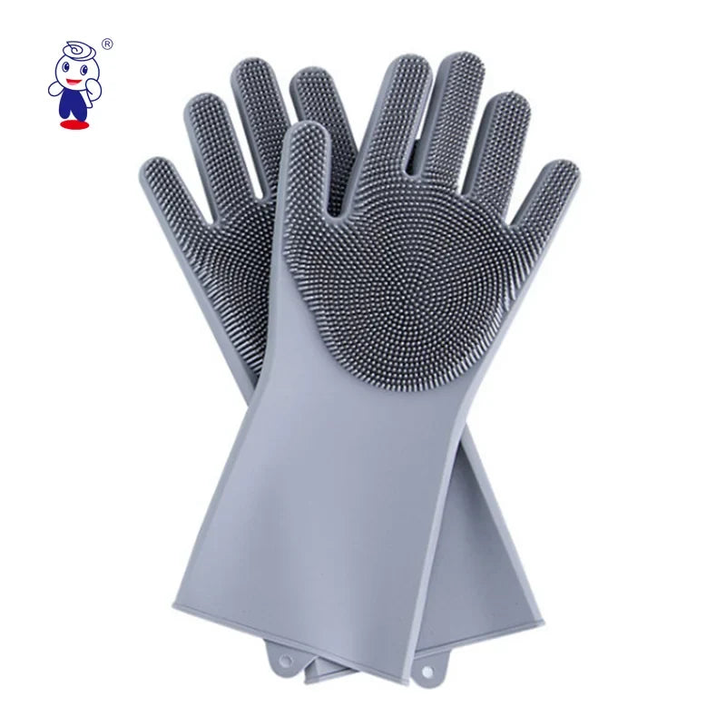 Gants de toilettage en silicone pour animaux – Imperméables, retirent les poils