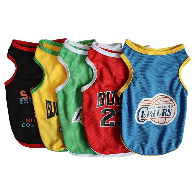 Maillot de Basketball Respirant à Séchage Rapide en Maille pour Chien