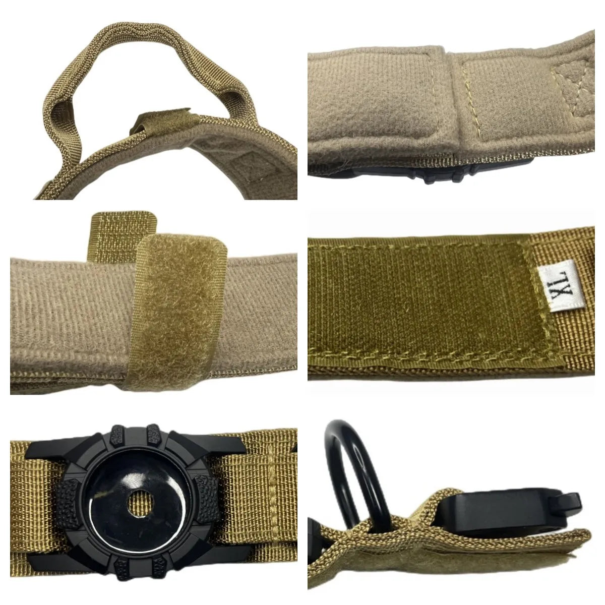 Collier Tactique Robuste pour Chien avec Porte-Traceur GPS AirTag