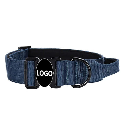 Collier Tactique Renforcé pour Chien avec Poignée de Contrôle