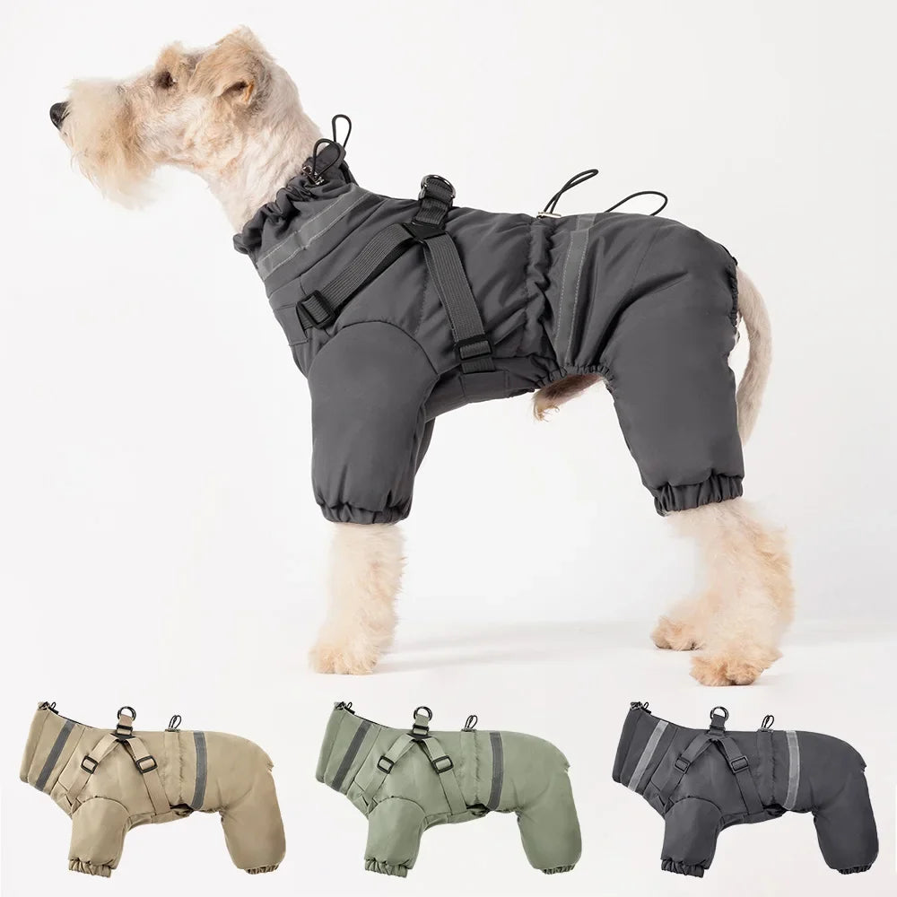 Combinaison Imperméable pour Chien : Veste Quatre Pattes Respirante et Chaude