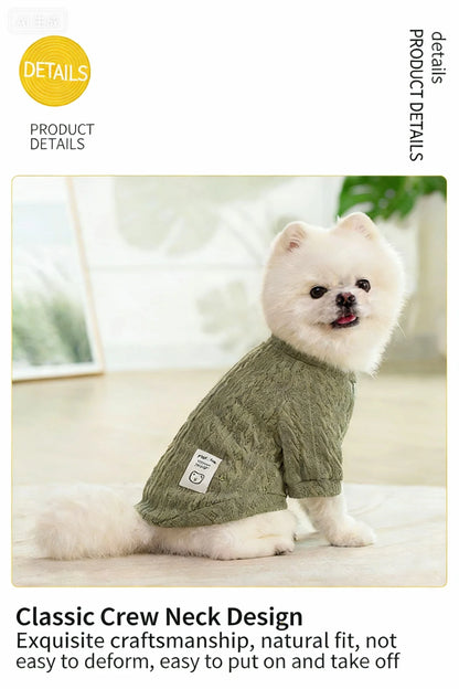 Pull d'Hiver Écologique pour Chien - Chaleur et Confort Classiques