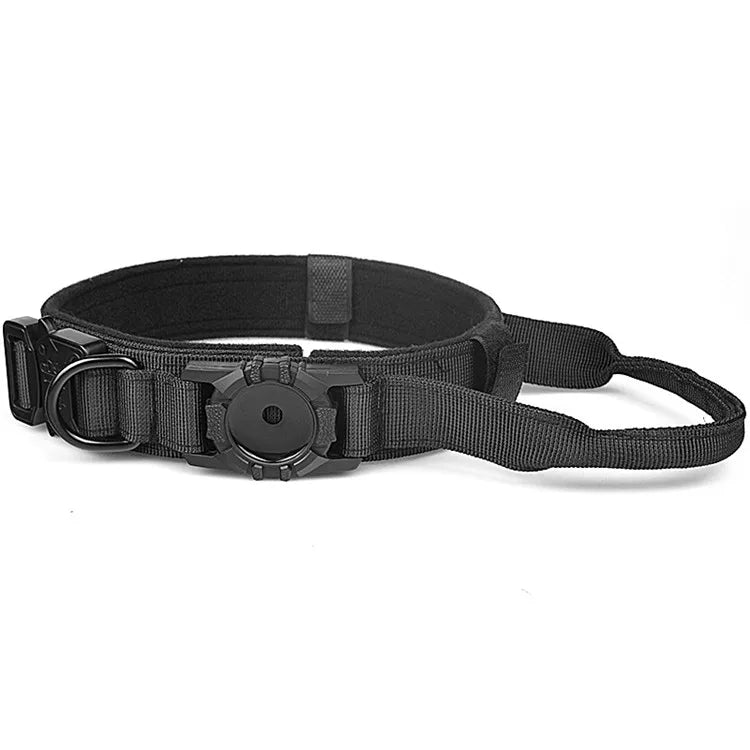 Collier Tactique Robuste pour Chien avec Porte-Traceur GPS AirTag