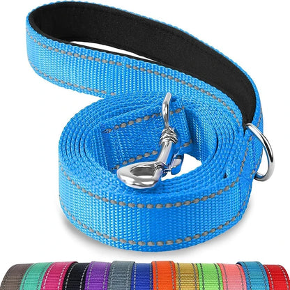 Laisse réglable en nylon réfléchissant pour chien pour des promenades quotidiennes sécurisées