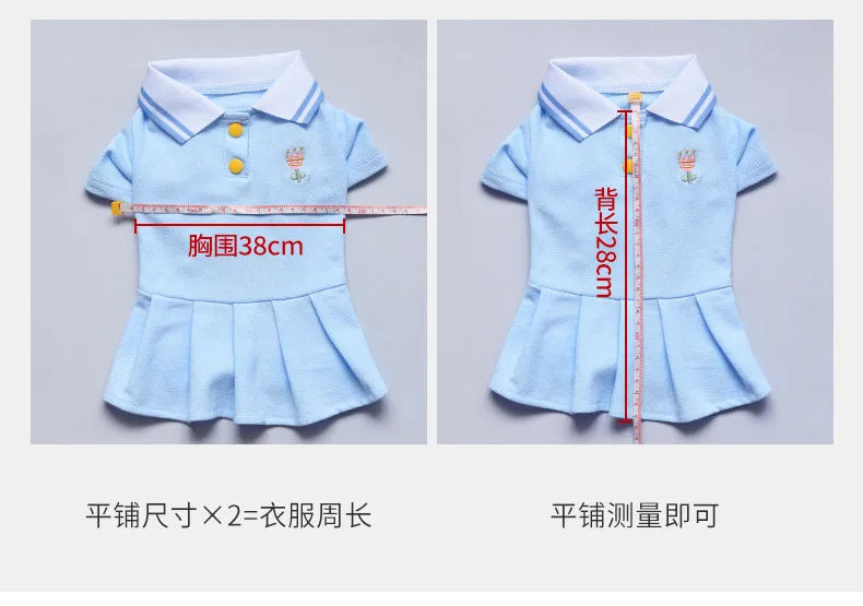Robe Polo en Coton Respirant pour Chien pour le Confort d'Été