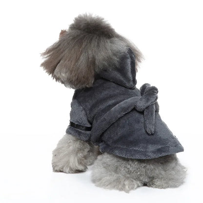 Peignoir à Capuche Hautement Absorbant pour Chiens et Chats