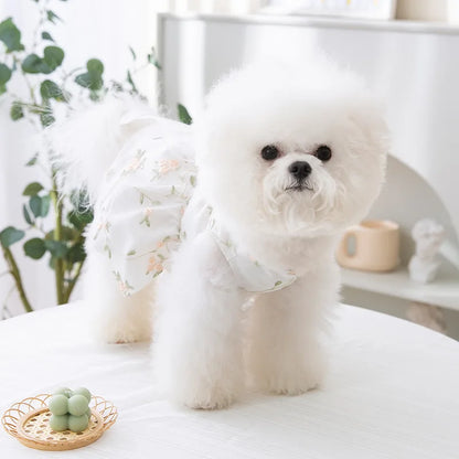 Robe Princesse Respirante pour Chien avec Boucle de Harnais Intégrée