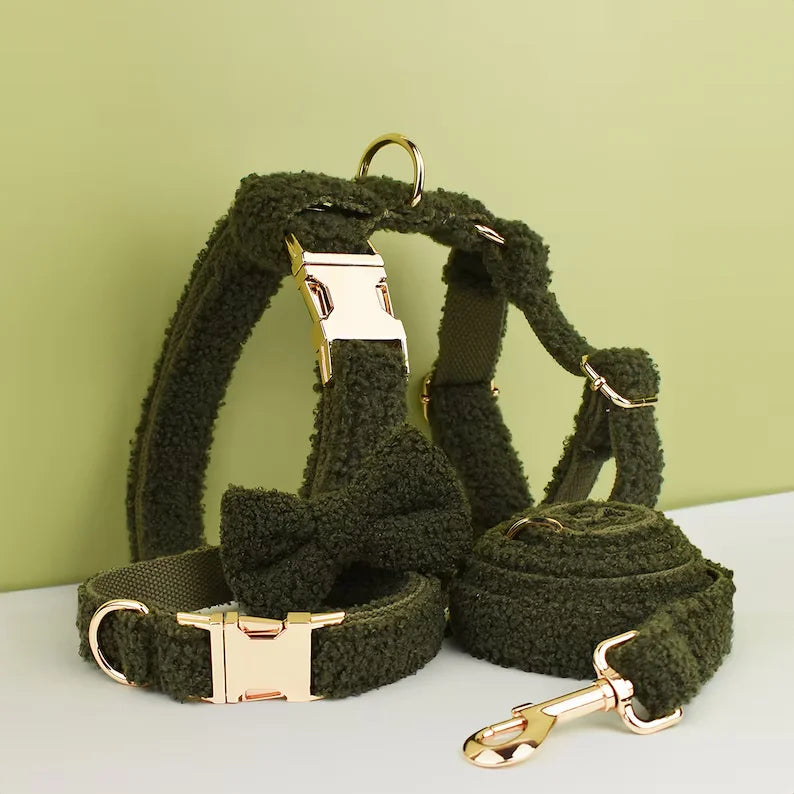 Ensemble de harnais pour chien en silicone personnalisé pour une marche sécurisée